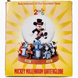 Disney Mickey Mouse 2000 Millennium Musical Water Globe Vintage